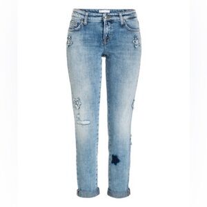 CAMBIO JEANS (4) Vintage Edition Laurie Stars Embellishments Patches Skinny - 4